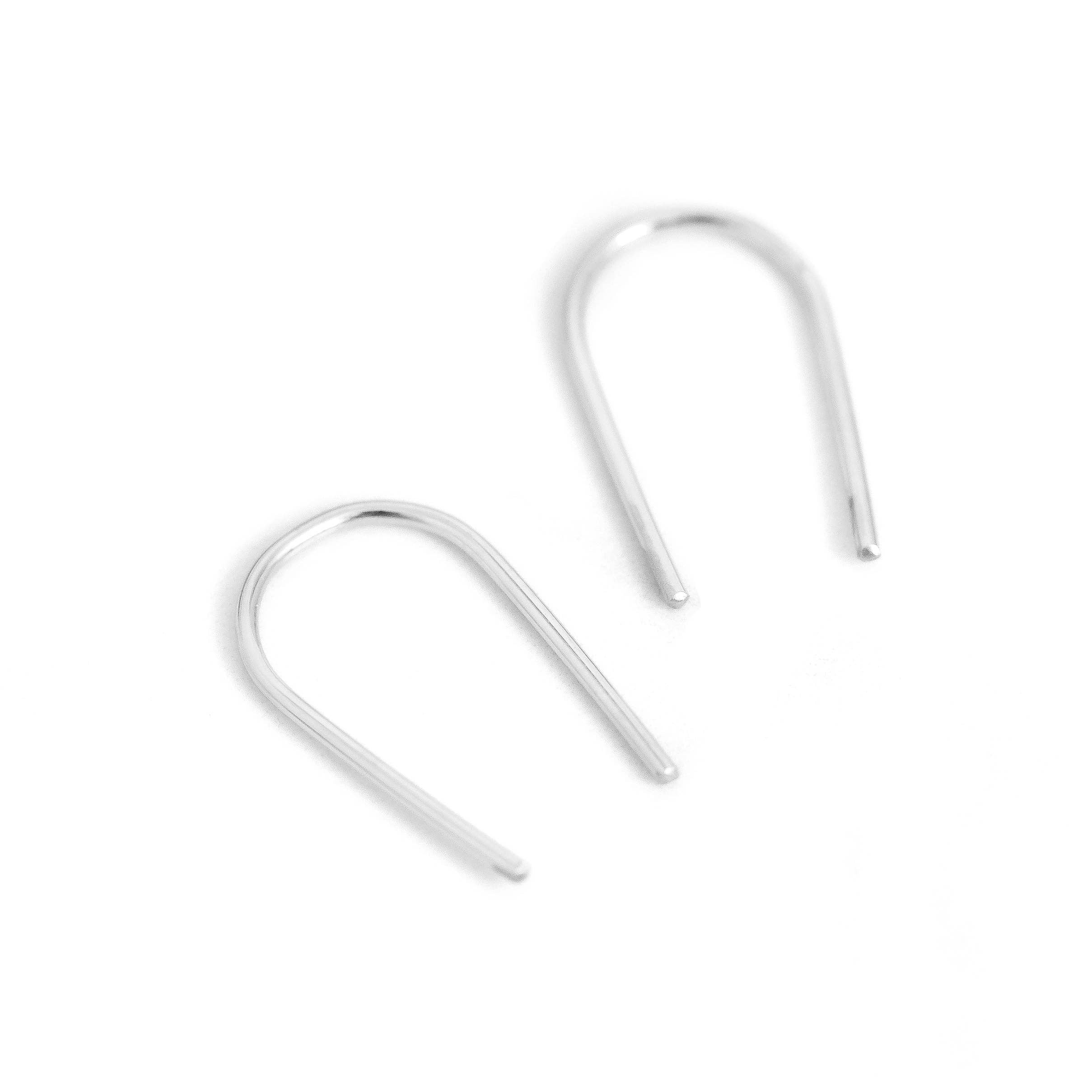Open Arc Earrings - Minimalist, Hypoallergenic, Waterproof: Gold