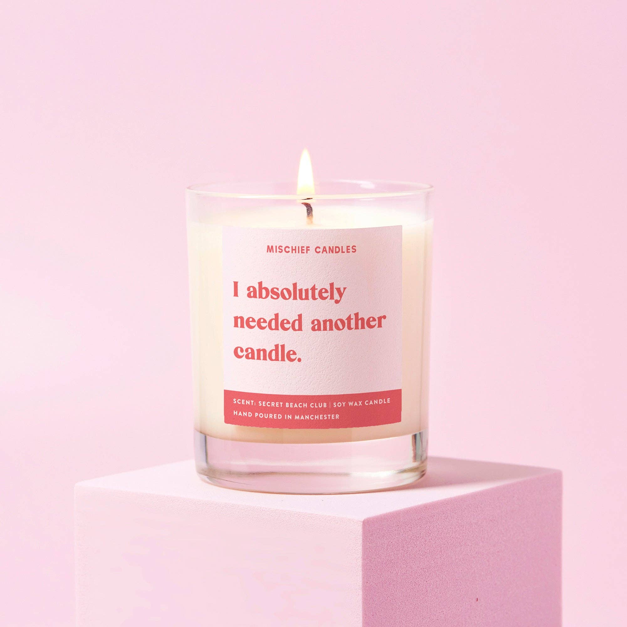 Funny Needed Another Candle Gift For Her Funny Candle: 30cl Pink - 45hr Burn Time / Pink Blossom