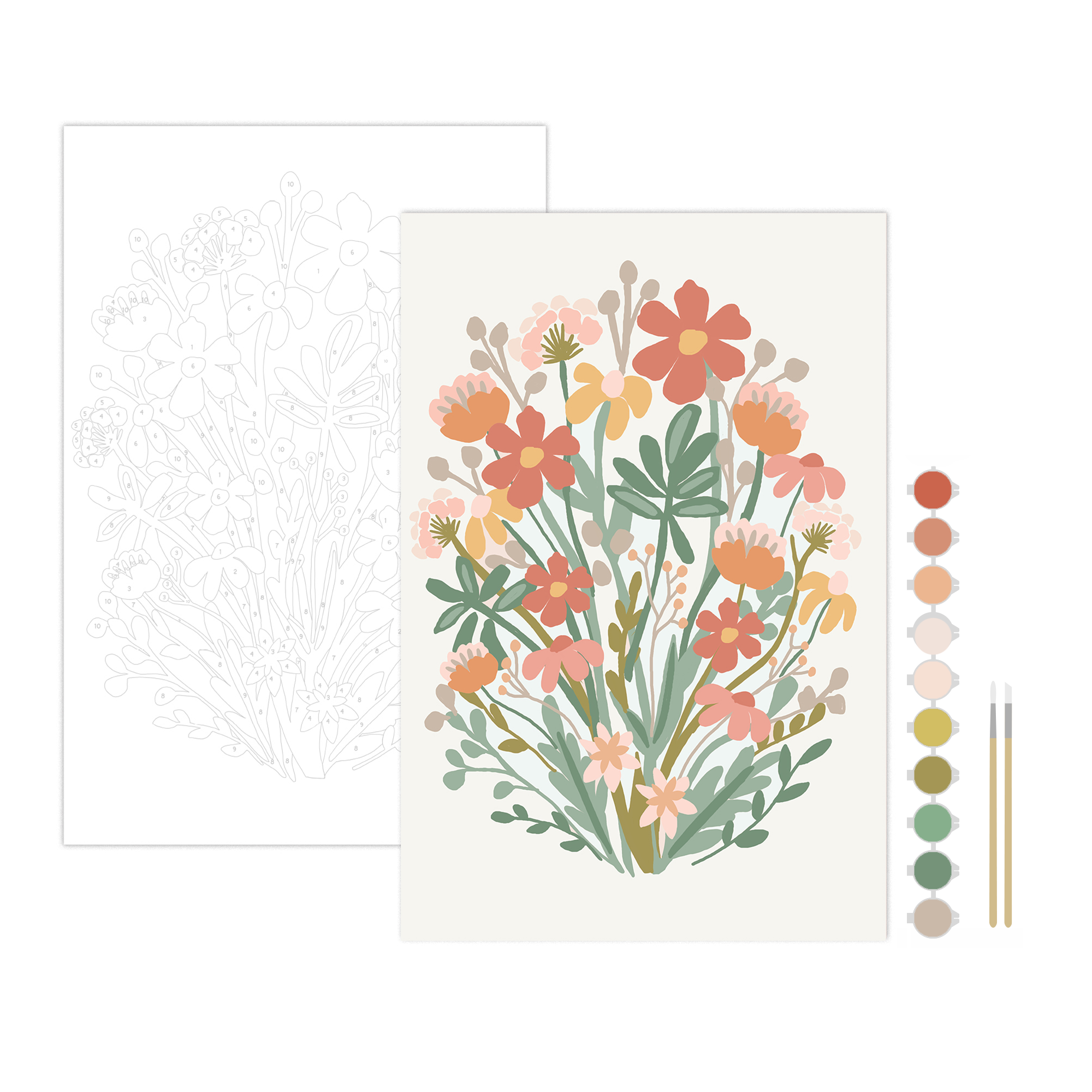 Wildflowers Meditative Art Paint by Number Kit: Paint by Number Kit