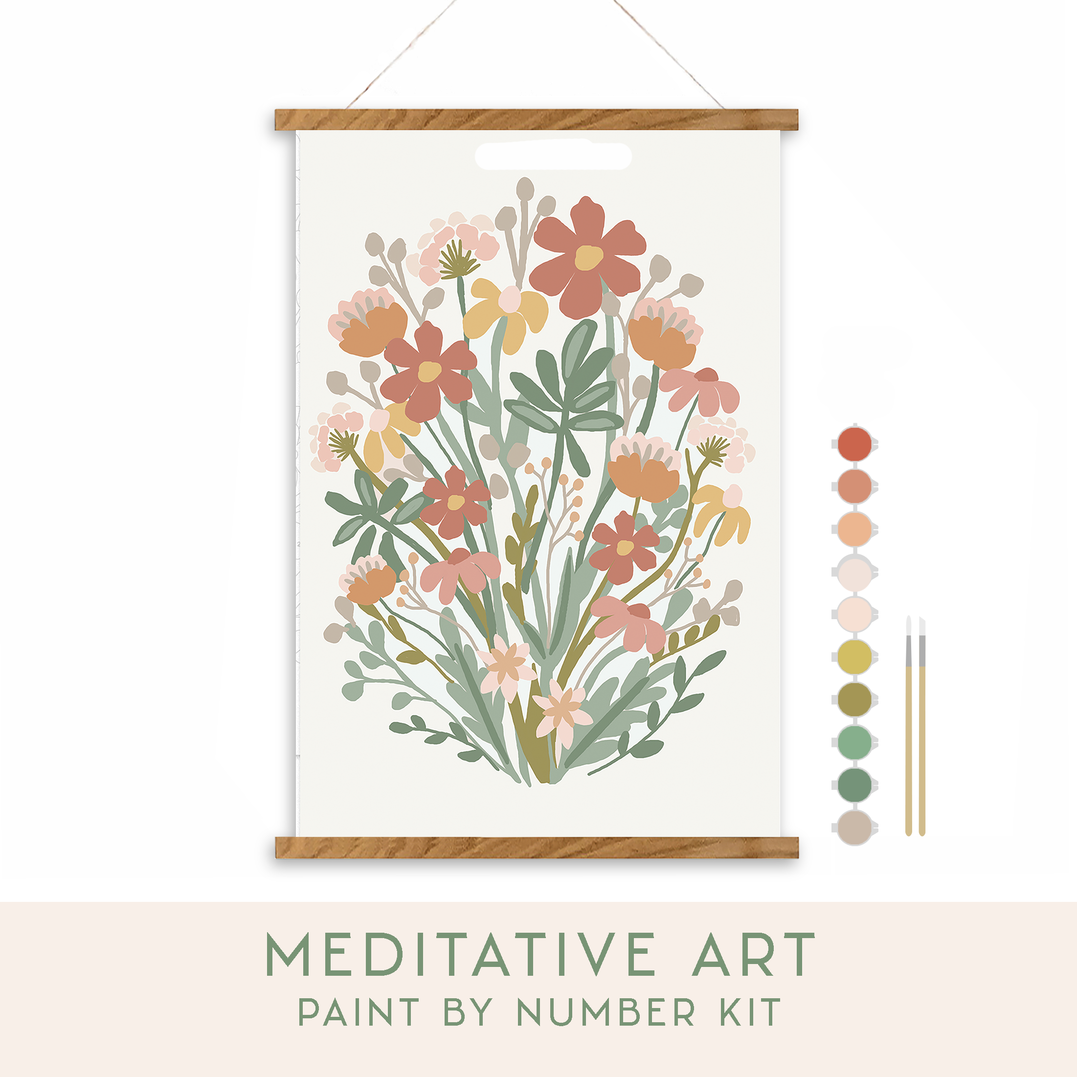 Wildflowers Meditative Art Paint by Number Kit: Paint by Number Kit