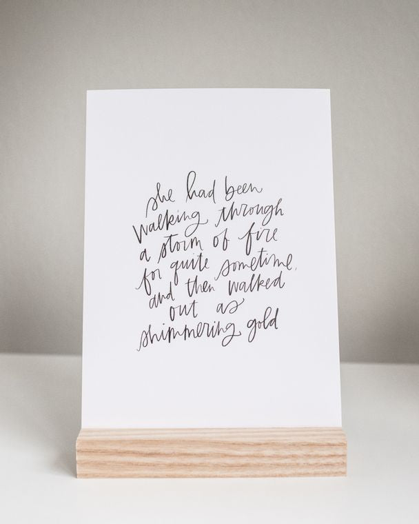 Shimmering Gold Print