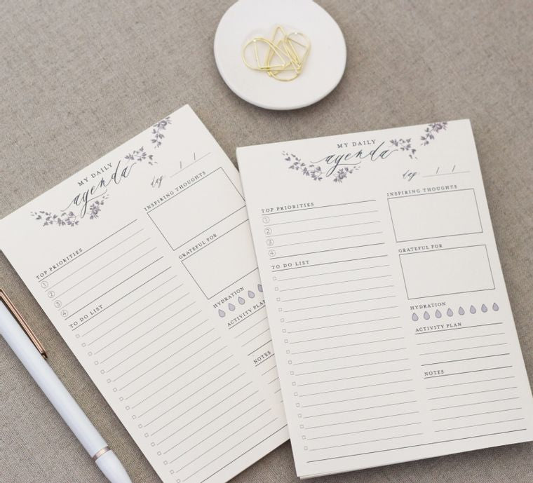 Daily Agenda / Planner Notepad